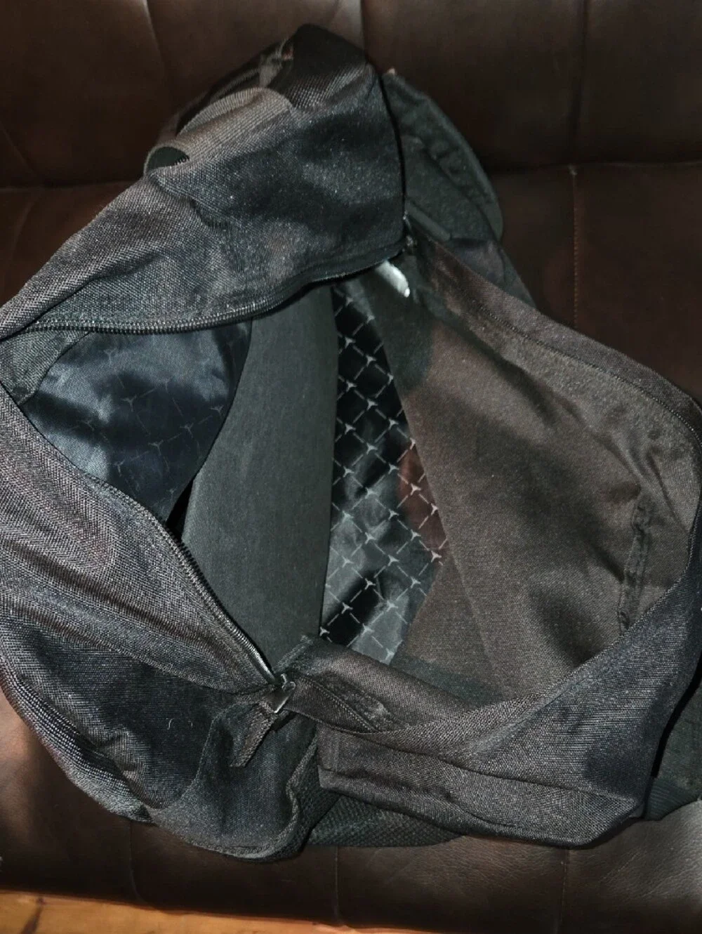 Jordan Black Quilted Front Duffel Bag